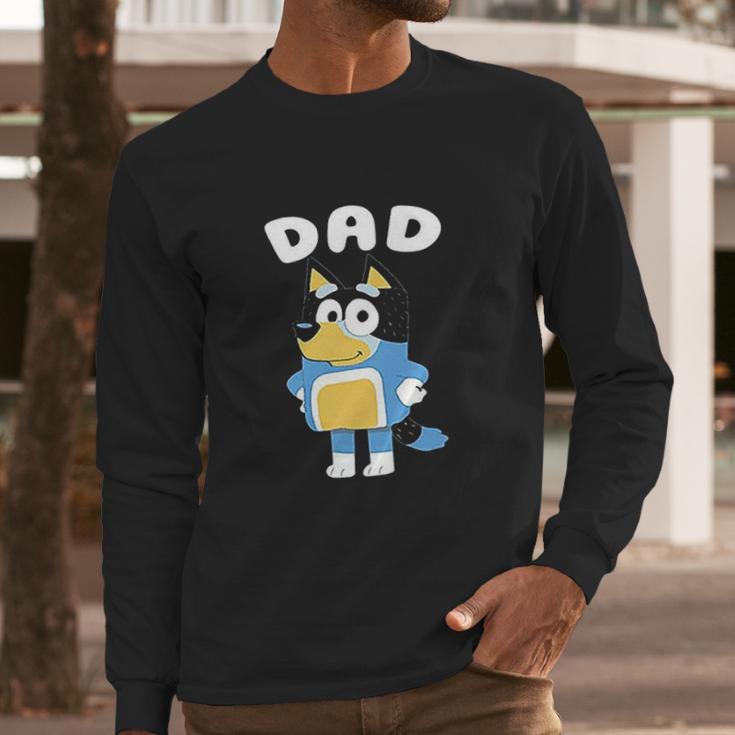 Vintage Bluey Dad Men Long Sleeve Tshirt