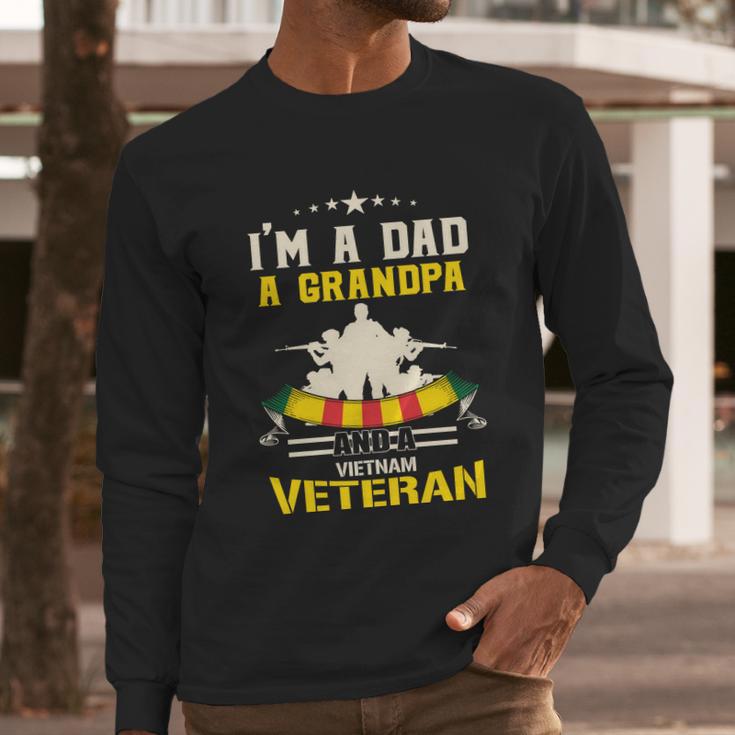 Vintage Dad Grandpa Vietnam Veteran Veteran Day Us Army Graphic Design Printed Casual Daily Basic Men Long Sleeve Tshirt