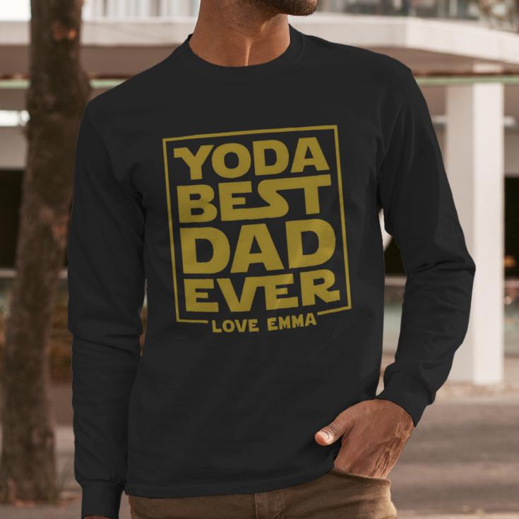 Yoda Best Dad Ever Men Long Sleeve Tshirt