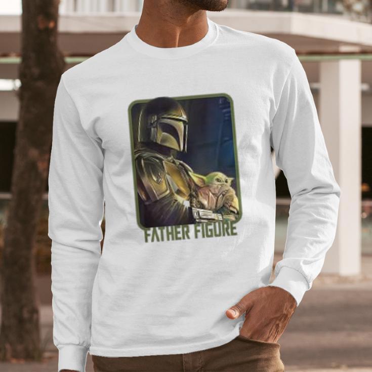 The Mandalorian And The Child Father Figure Men Long Sleeve Tshirt