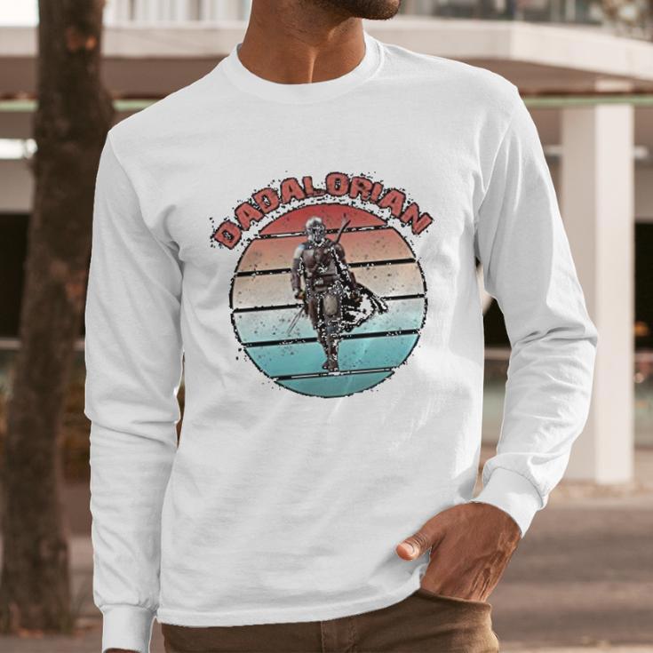 The Mandalorian Dadalorian Unique Gift Men Long Sleeve Tshirt