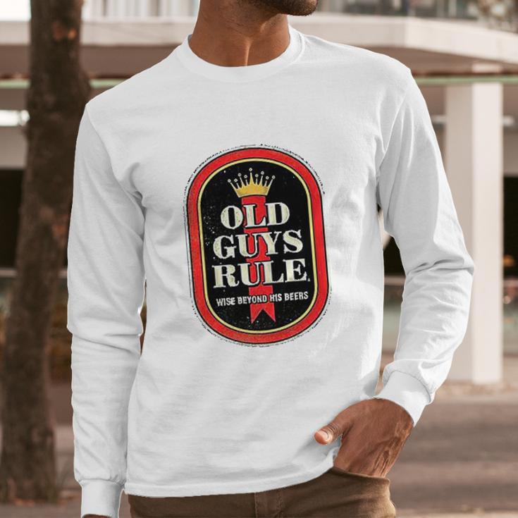 Old Guys Rule Wise Man Men Long Sleeve Tshirt