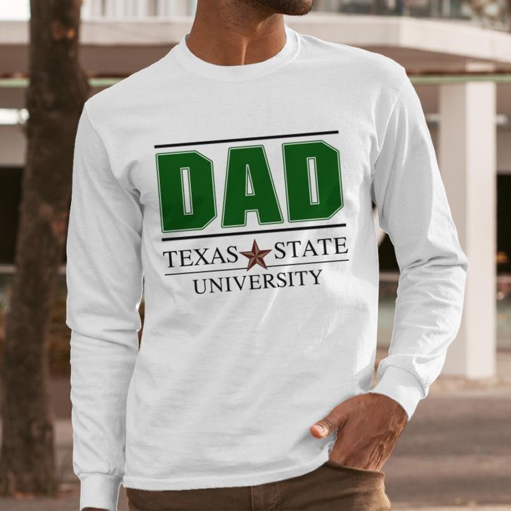 Texas State University Proud Dad Parents Day 2020 Men Long Sleeve Tshirt