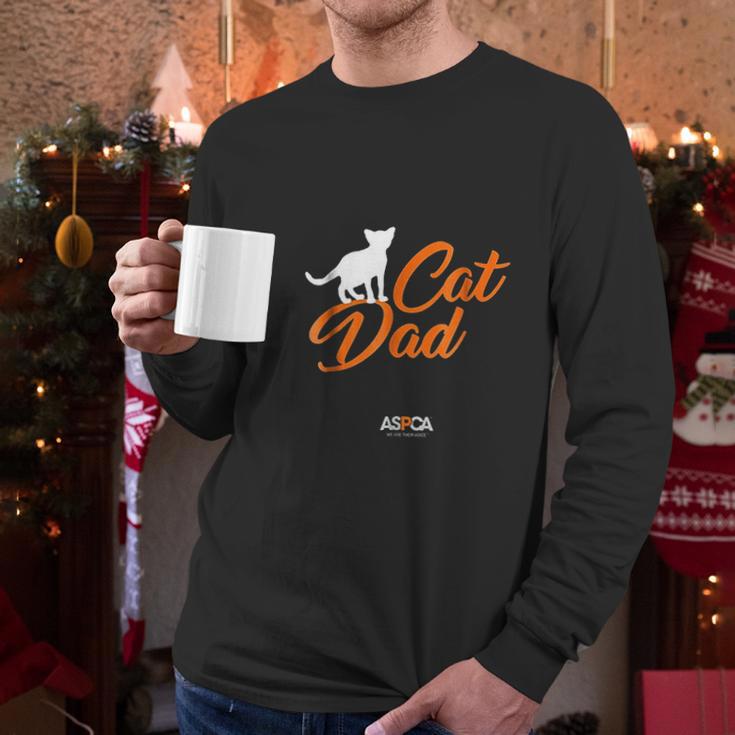 Aspca Cat Dad Dark Men Long Sleeve Tshirt