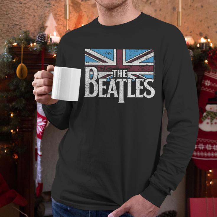 The Beatles British Flag Men Long Sleeve Tshirt