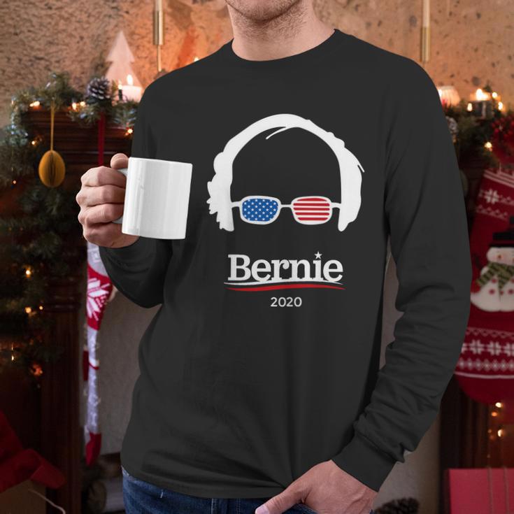 Bernie Sanders 2020 America Flag Men Long Sleeve Tshirt