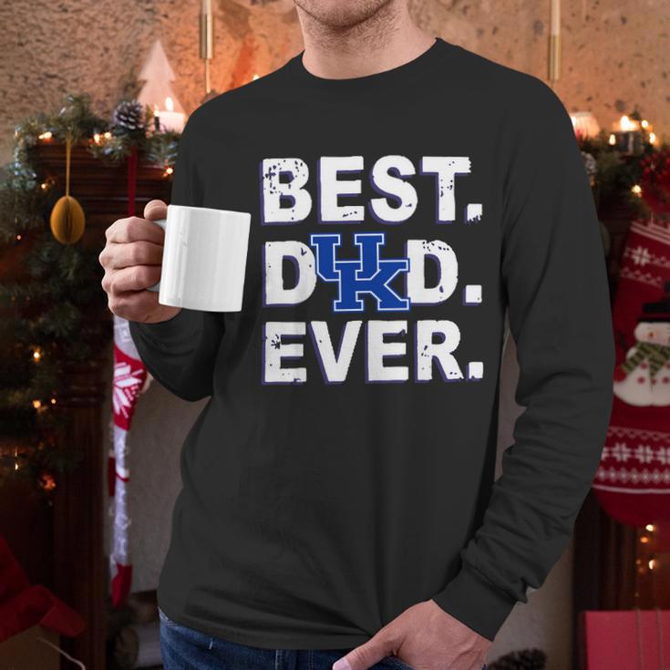 Best Dad Ever Kentucky Wildcats Father S Day Men Long Sleeve Tshirt