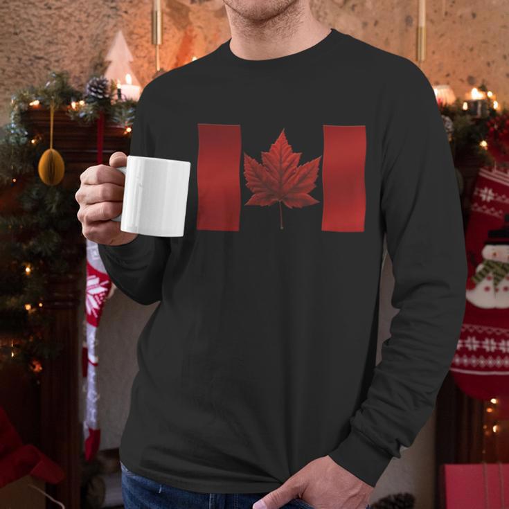 Canada Flag Souvenirs Canada Gifts Hoodie Men Long Sleeve Tshirt