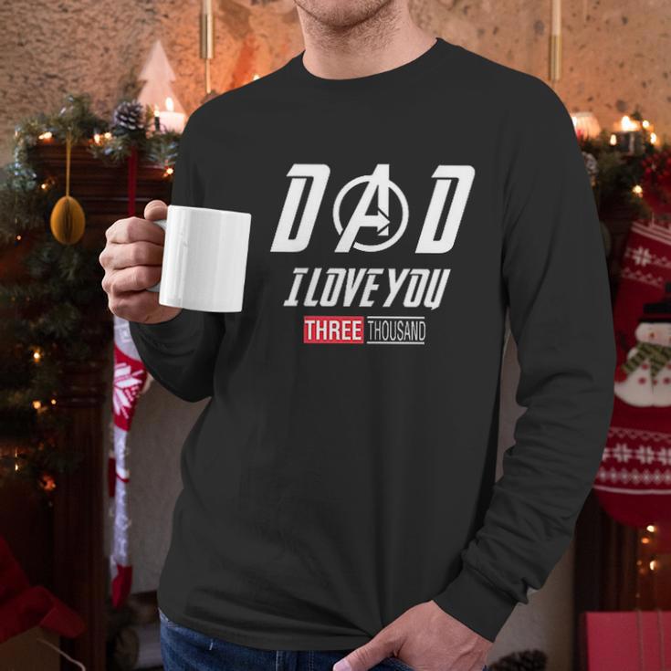 Dad I Love You 3000 Endgame Superhero Men Long Sleeve Tshirt