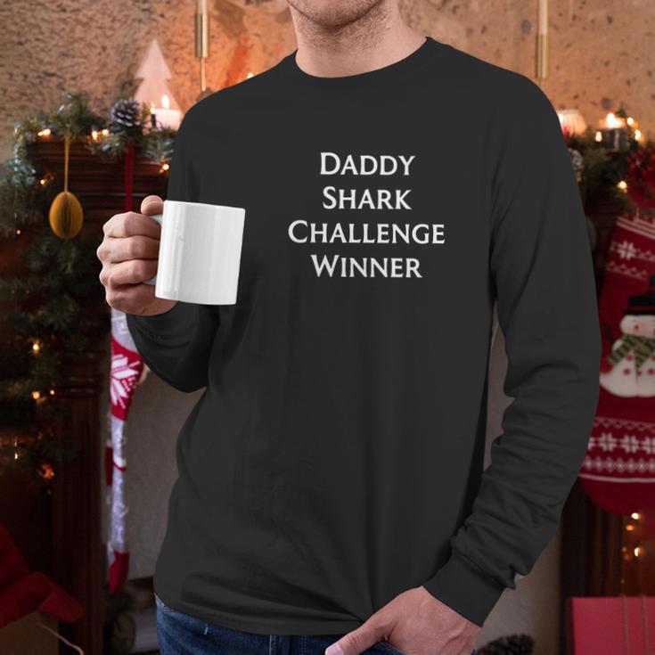 Daddy Shark Challenge Winner Men Long Sleeve Tshirt