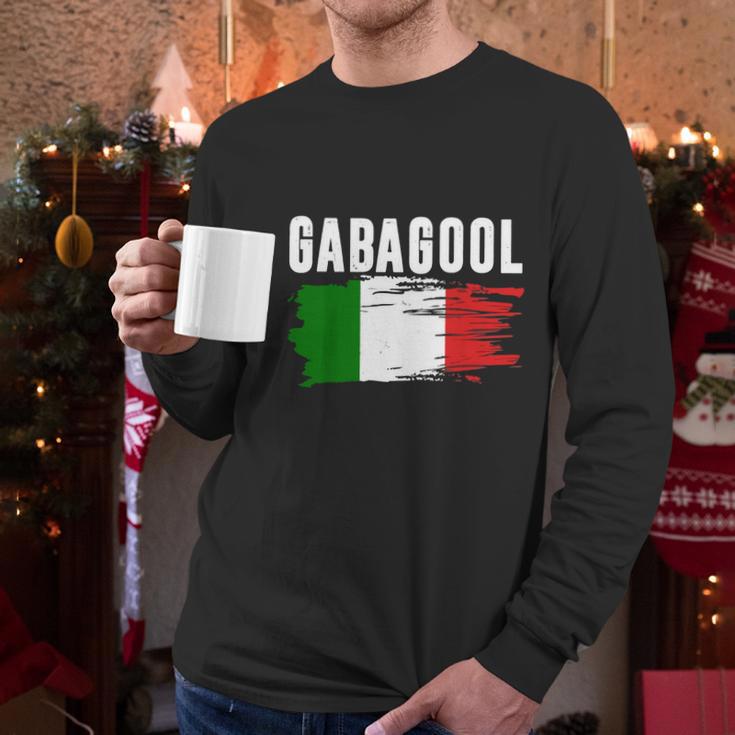 Gabagool Italian Flag Men Long Sleeve Tshirt