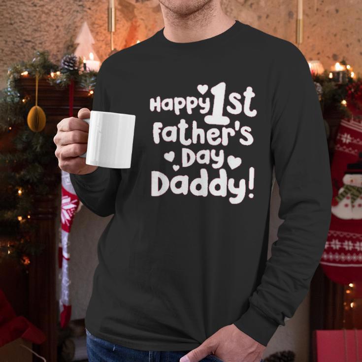 Happy First Fathers Day Daddy Infant One Piece Men Long Sleeve Tshirt