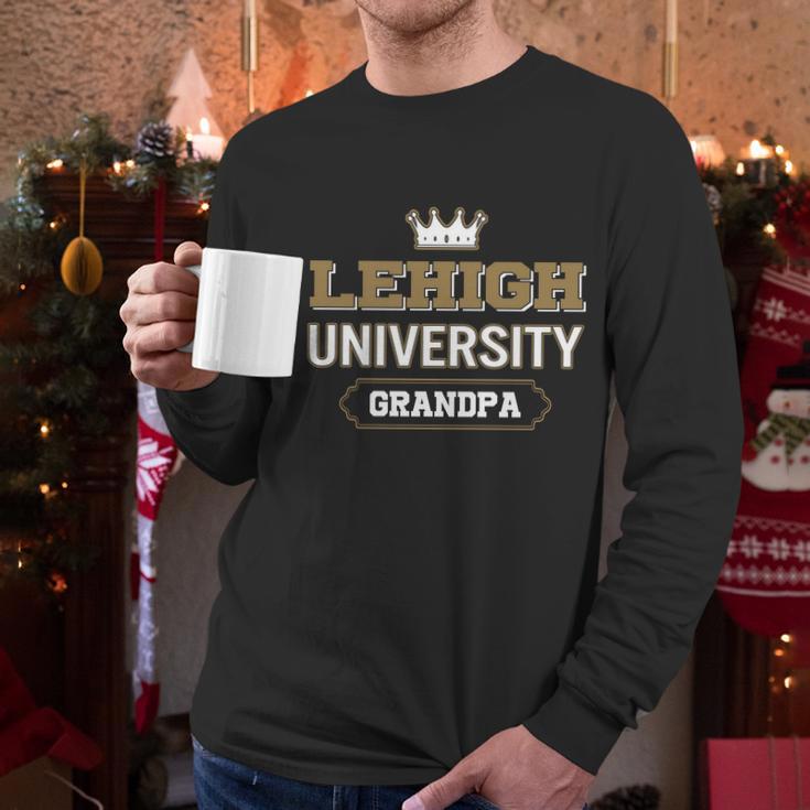 Lehigh University Grandpa Great Gift For Grandparents Men Long Sleeve Tshirt