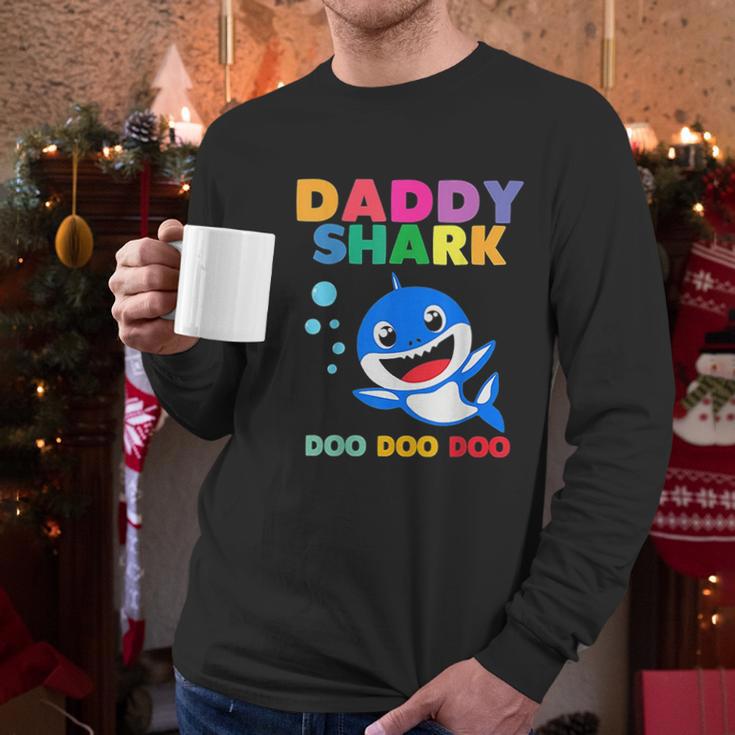 Lovely Daddy Shark Doo Doo Men Long Sleeve Tshirt