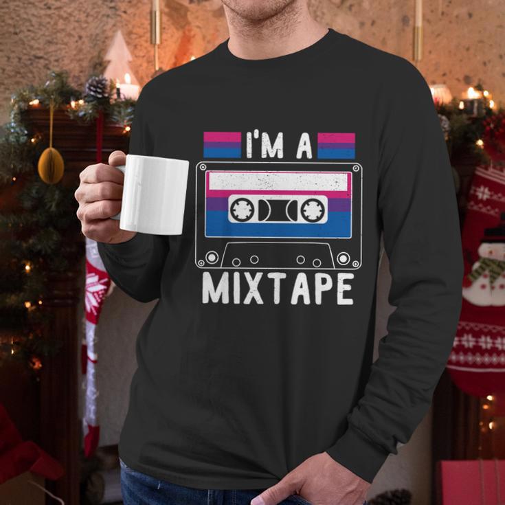 Im A Mixtape Bi Sexual Flag Supporter Lgbt Merchandise Great Gift Graphic Design Printed Casual Daily Basic Men Long Sleeve Tshirt