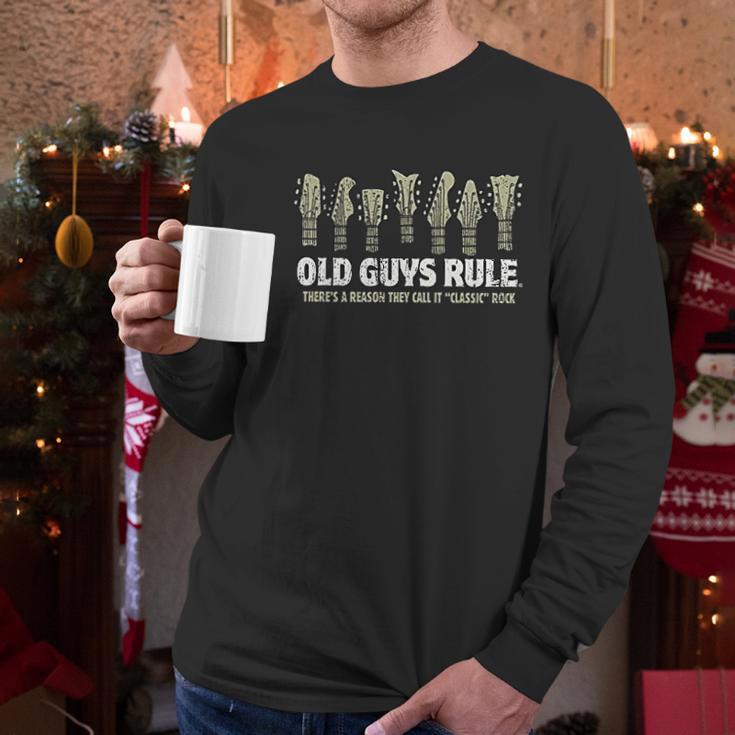 Old Guys Rule Classic Rock Men Long Sleeve Tshirt