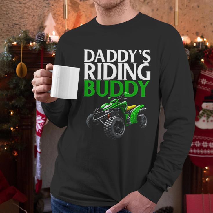 Riding Buddy Father Son Four Wheeling Atv Men Long Sleeve Tshirt