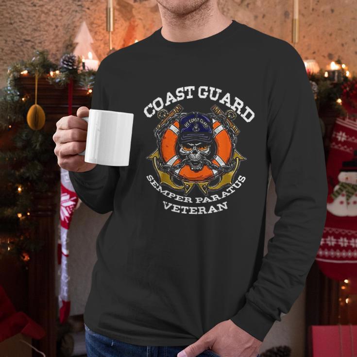 Us Coast Guard Veteran Uscg Semper Paratus Gift Men Long Sleeve Tshirt