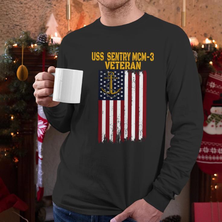 Uss Sentry Mcmgift3 Mine Countermeasures Ship Veterans Day Meaningful Gift Men Long Sleeve Tshirt