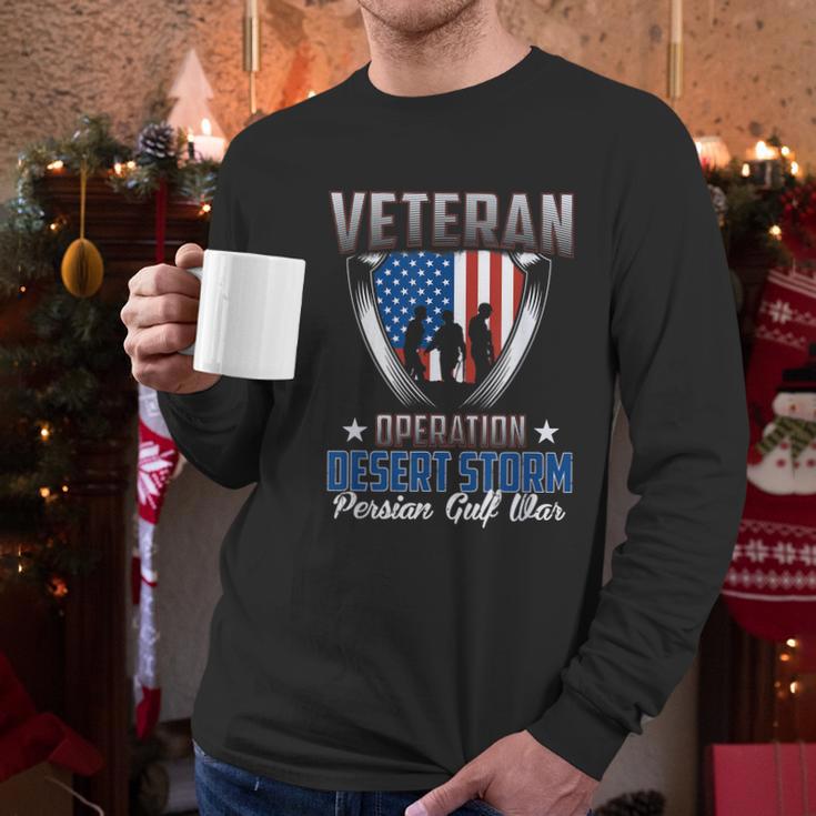 Veteran Operation Desert Storm Persian Gulf War Graphic Design Printed Casual Daily Basic Men Long Sleeve Tshirt