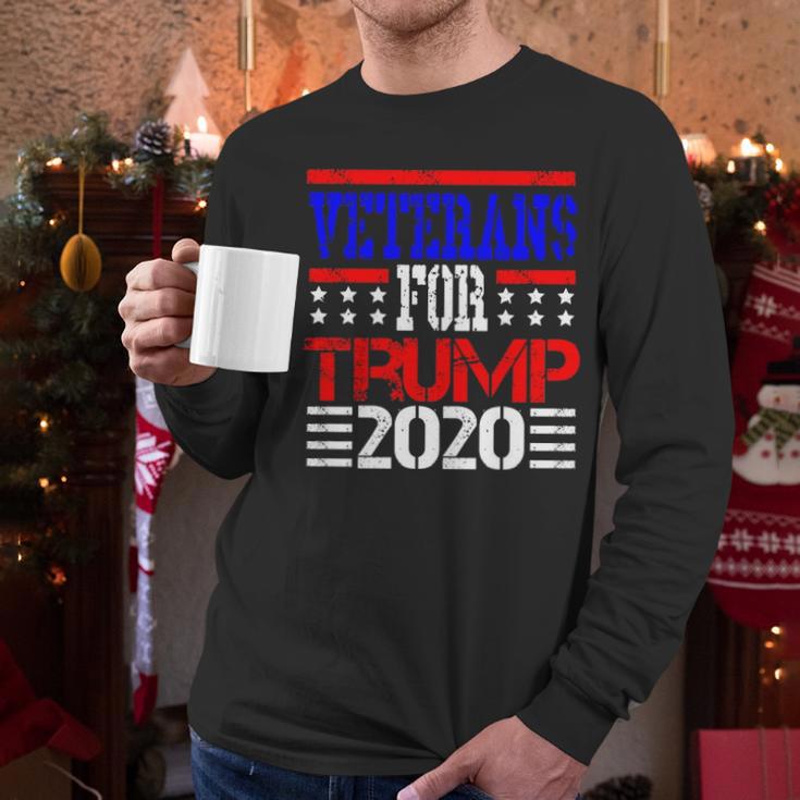 Veterans For Trump 2020 Vets Presidential Election Men Long Sleeve Tshirt