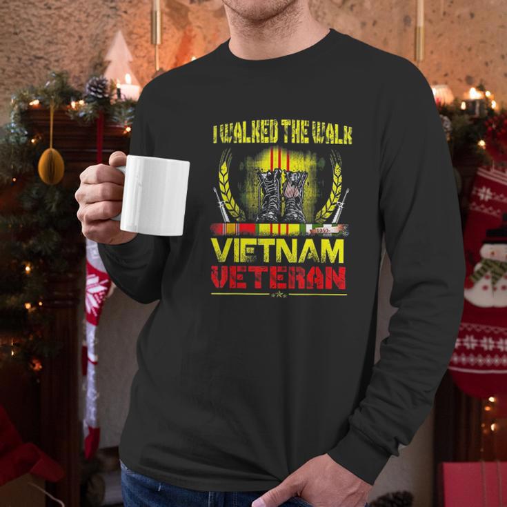 Vietnam Veteran Gift Us Veterans Day Men Long Sleeve Tshirt