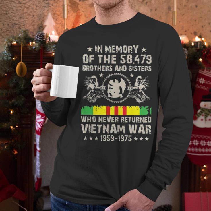 Vietnam Veteran In Memory The War Vietnam Men Long Sleeve Tshirt