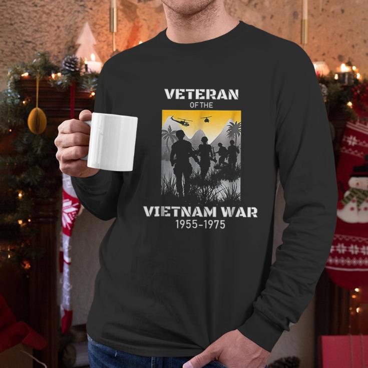 Vietnam War Us Army Veteran Men Long Sleeve Tshirt