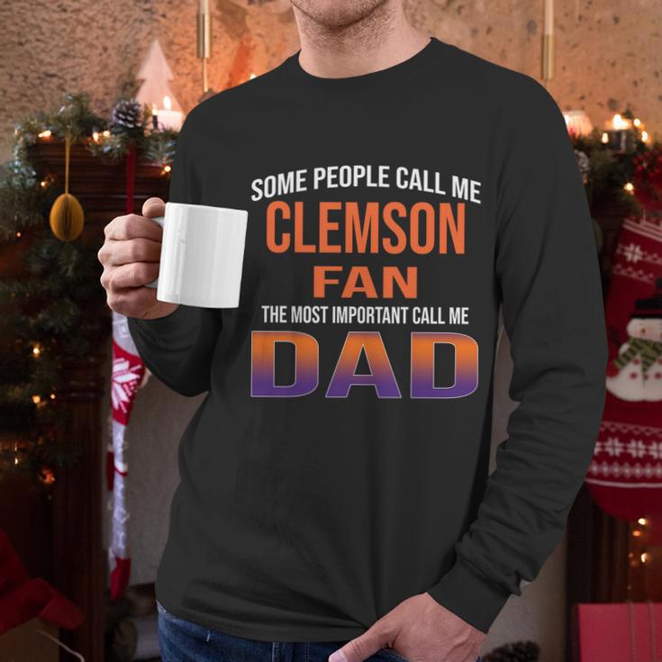 Vintage I Am A Clemson Fan Dad Men Long Sleeve Tshirt