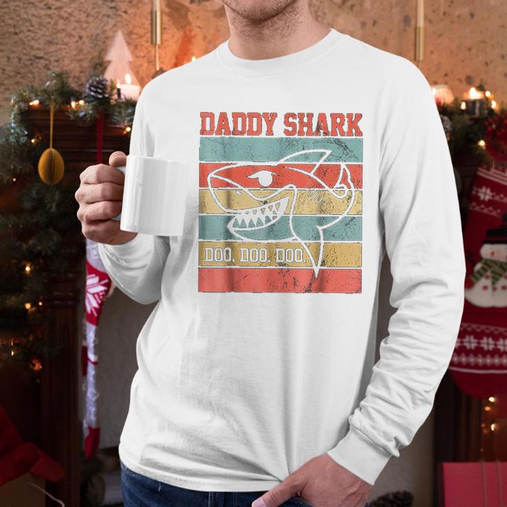 Daddy Shark Lover Marine Biology Men Long Sleeve Tshirt