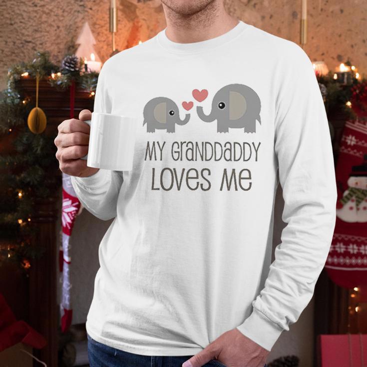 Grandaddy Loves Me Elephant Infant Creeper Men Long Sleeve Tshirt