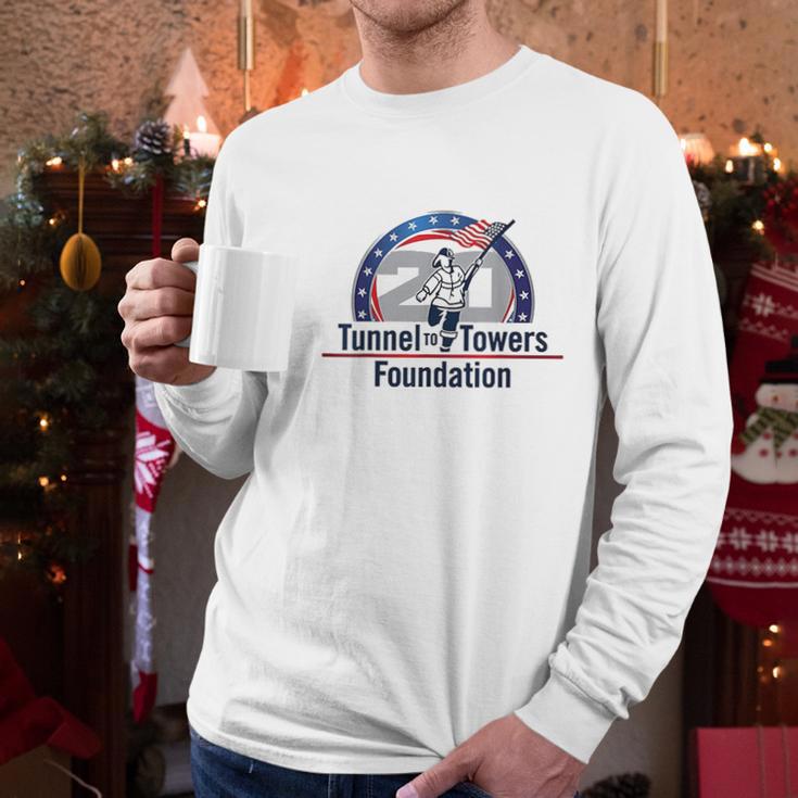 Tunnel To Towers Foundation American Flag Men Long Sleeve Tshirt