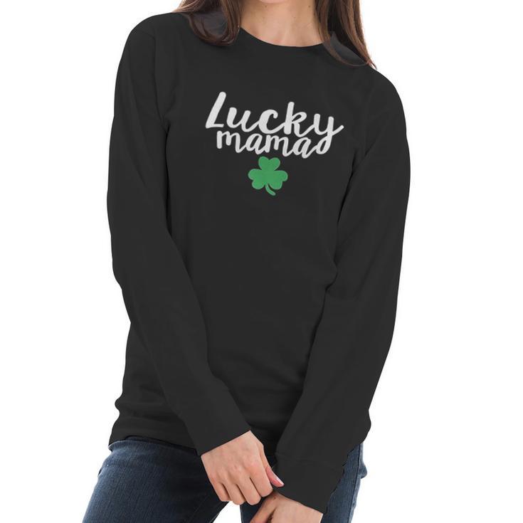 Baby Lucky Mama St Patrick Day Mommy And Me Scoop Women Long Sleeve Tshirt