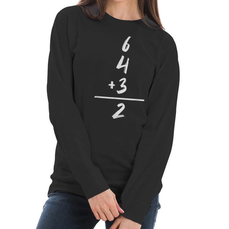 Baseball Inspired Math 6 4 3 2 Double Play Softball Game   Men Women T-Shirt Graphic Print Casual Unisex Tee Women Long Sleeve Tshirt