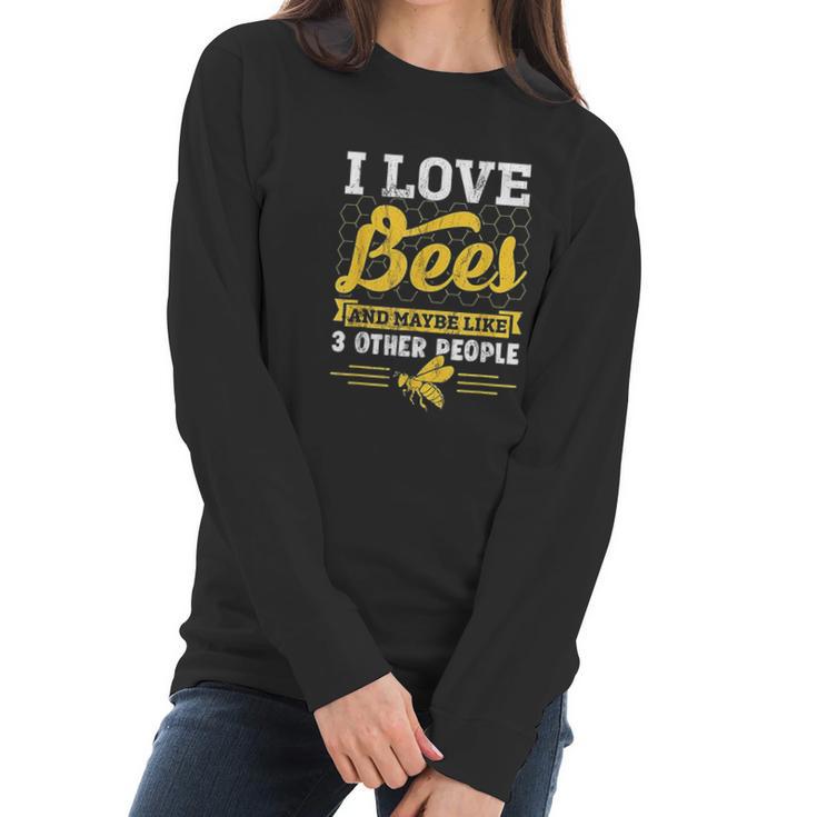 Beekeeper Gift Idea Honey Bee Keeping Farm Gift Women Long Sleeve Tshirt