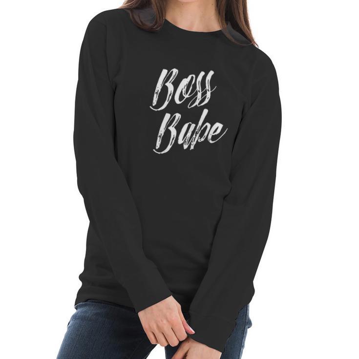 Boss Babe Female Boss Boss Day Gift For Women Women Long Sleeve Tshirt