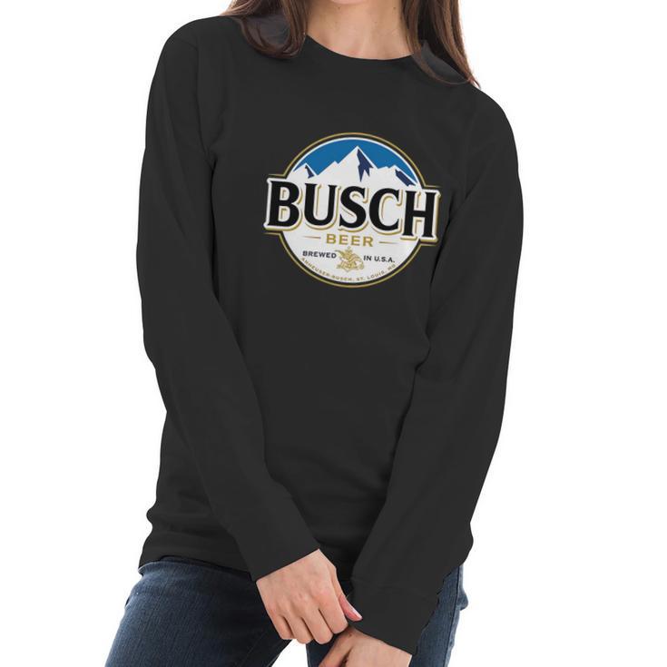 Busch Beer Logo Tee Women Long Sleeve Tshirt