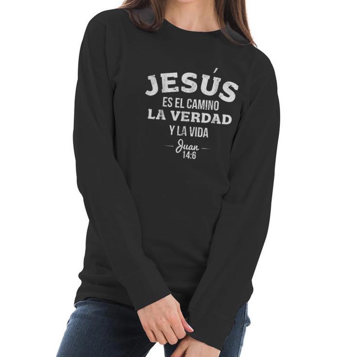 Camisas Cristianas Sobre Jesus Women Long Sleeve Tshirt