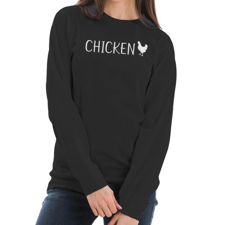 Chicken Logo For Farming Women Long Sleeve Tshirt