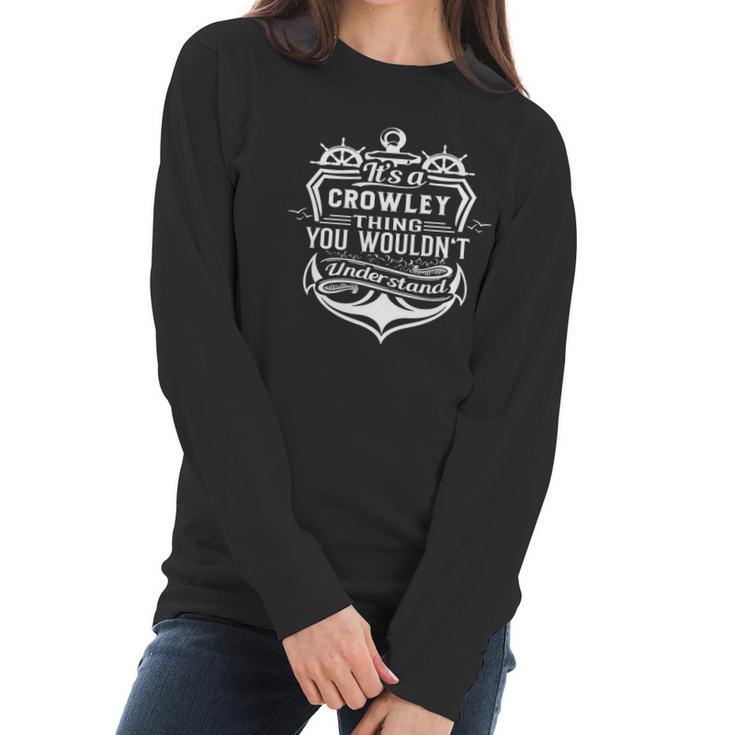 Crowley Thing T Shirt Women Long Sleeve Tshirt