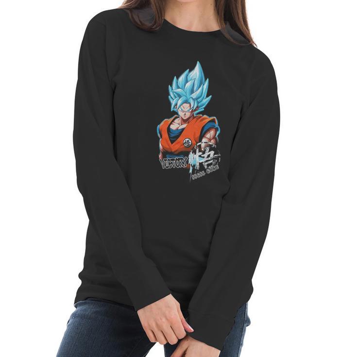 Dbz Super Saiyan God Women Long Sleeve Tshirt