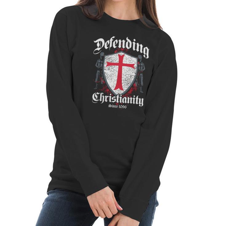 Defending Christianity - Christian Prayer Shirts Women Long Sleeve Tshirt