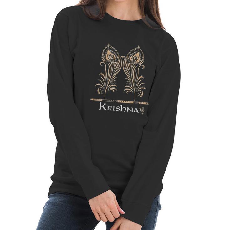 Gifts For Diwali Festival Gods Lord Krishna Women Long Sleeve Tshirt