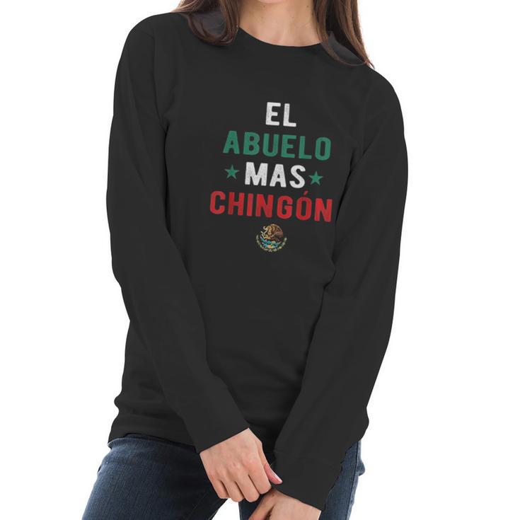 El Abuelo Mas Chingon Spanish Teachers Fathers Day Gifts Women Long Sleeve Tshirt