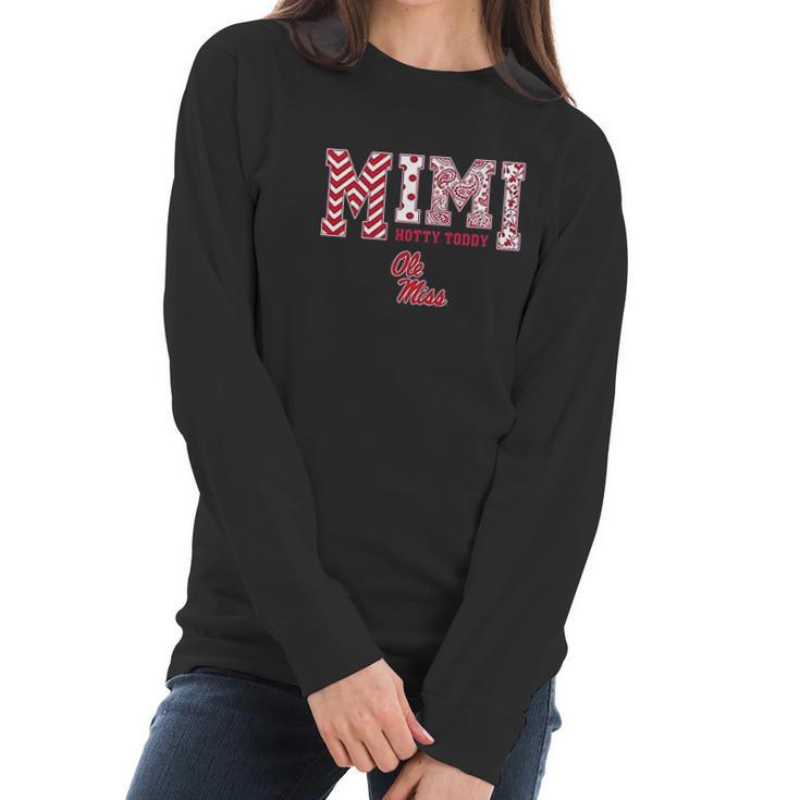 Fanprint Ole Miss Rebels Women Long Sleeve Tshirt