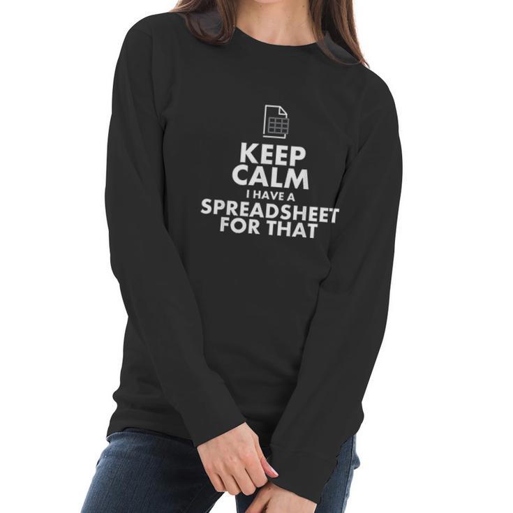 Funny Excel Spreadsheets Lover Gift Accountant Men Women Women Long Sleeve Tshirt