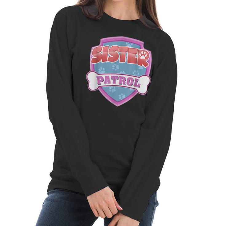 Funny Sister Patrol - Dog Mom Dad For Men Women Women Long Sleeve Tshirt