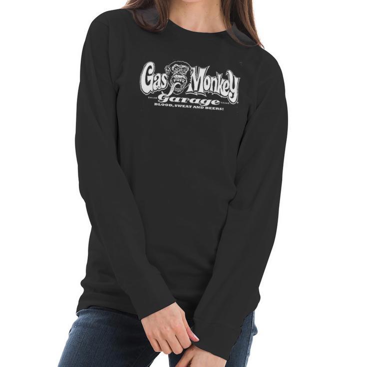 Gas Monkey Blood Sweat And Beers Women Long Sleeve Tshirt