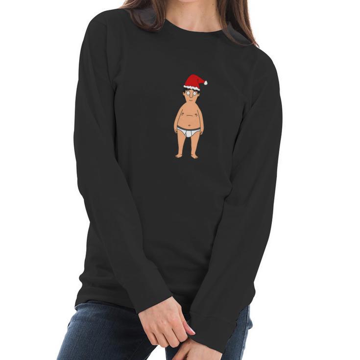 Gene Belcher Inspired Santa Christmas Tshirt Women Long Sleeve Tshirt