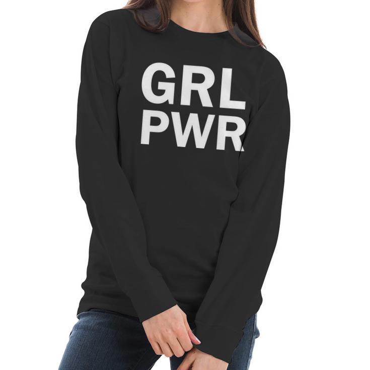 Girl Power Logo Women Long Sleeve Tshirt